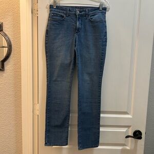 NYDJ Sheri Slim Straight Leg Blue Jeans